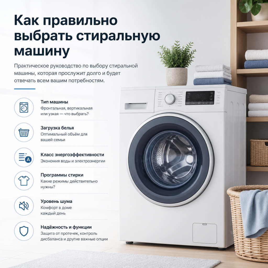 Как правильно выбрать стиральную машину